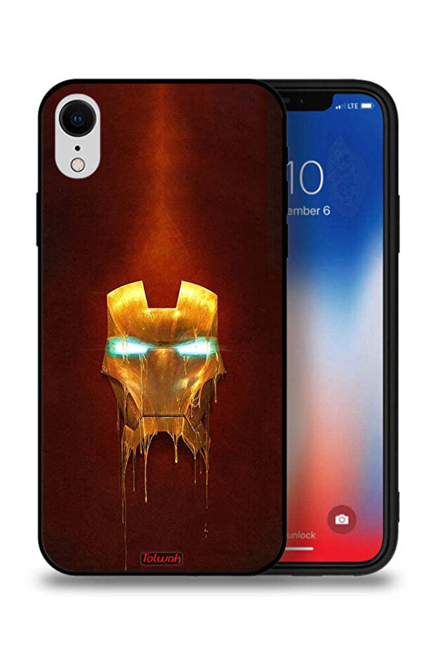 جراب حماية لجهاز Apple iPhone XR من Iron Man Marvel Comics