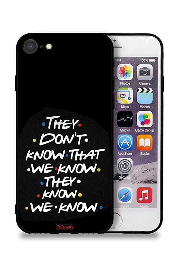 جراب حماية لجهاز Apple iPhone SE (2020) لا يعرفون ما نعرفه يعرفون أننا نعرفه