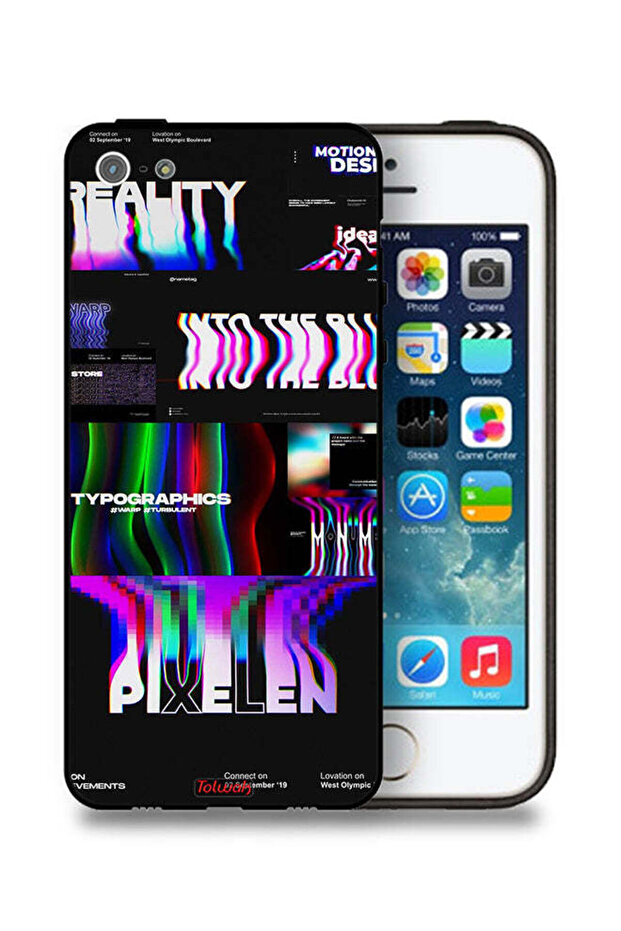جراب حماية بتصميم متحرك لهاتف Apple iPhone 5/5s/SE