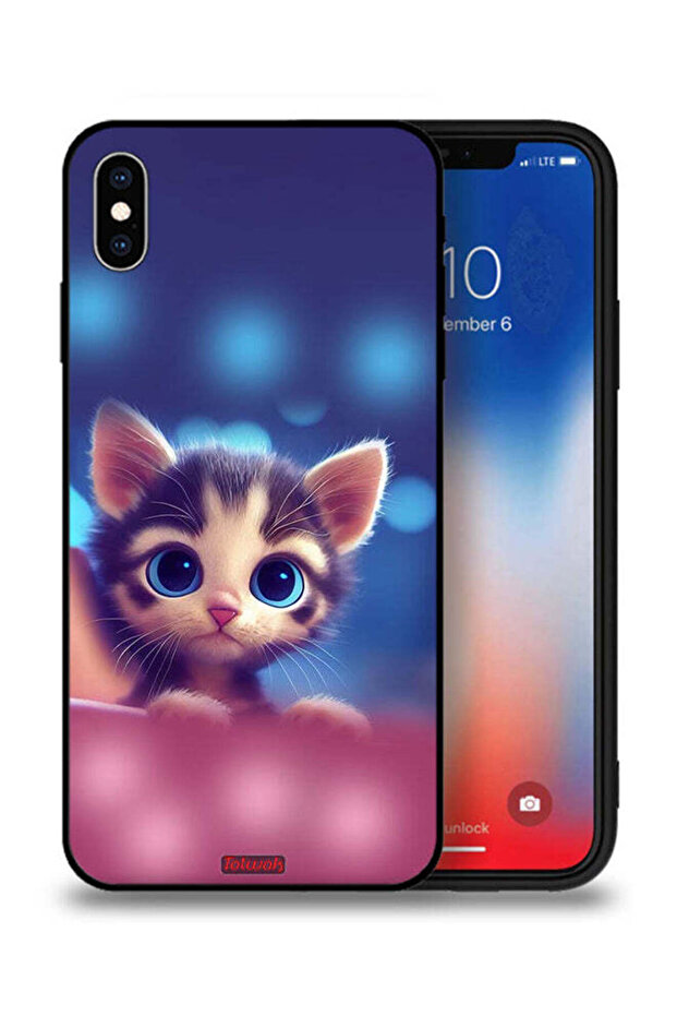 جراب حماية لجهاز Apple iPhone XS Max بتصميم قطة صغيرة