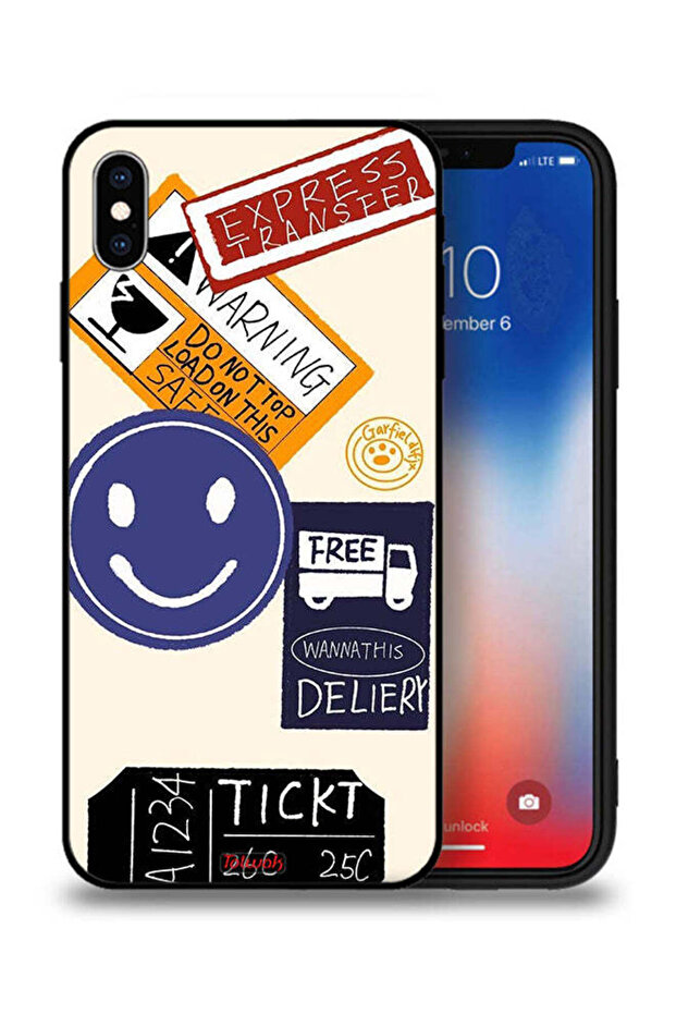 جراب حماية لجهاز Apple iPhone XS مع ملصق نقل سريع مجاني