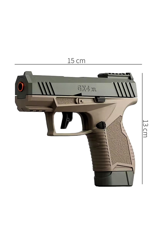 Toy Gun Self-Loading with 20 Soft Bullets Realistic Empty Case Ejection BlowBack - 5