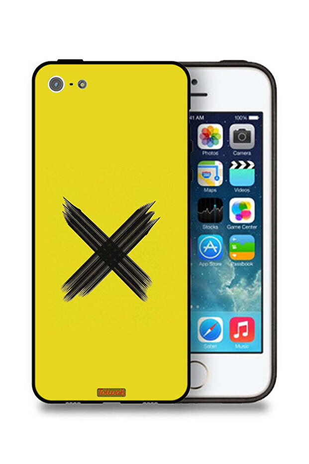 جراب حماية لجهاز Apple iPhone 5/5s/SE بنمط X - 1