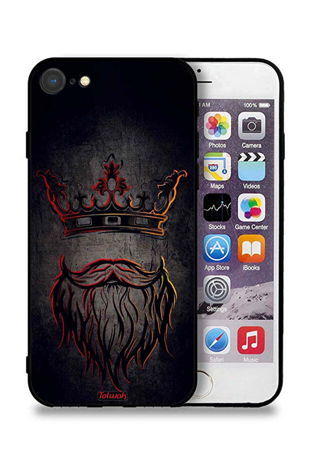غطاء حماية لجهاز Apple iPhone 8 بتصميم King Artwork