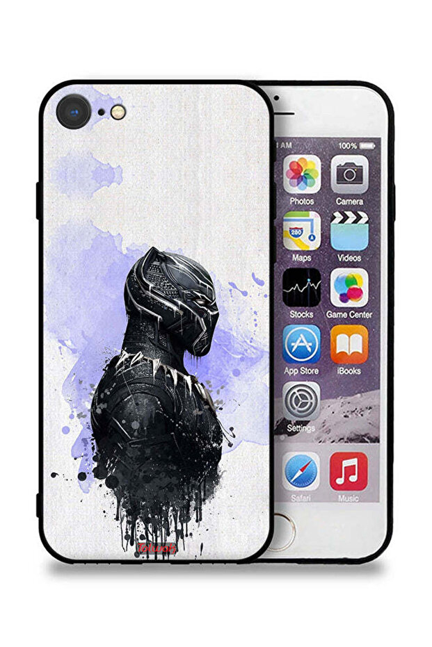 غطاء حماية لجهاز Apple iPhone 8 - النمر الأسود