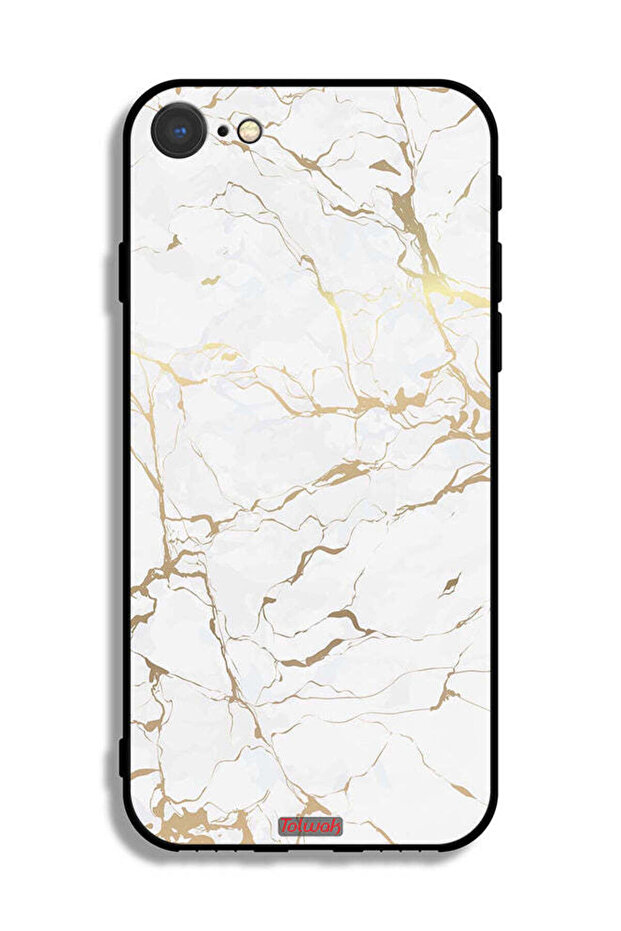 غطاء حماية لجهاز Apple iPhone 7 بنمط رخامي - 2