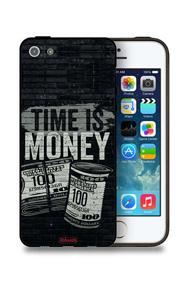 جراب حماية لجهاز Apple iPhone 5/5s/SE - الوقت هو المال