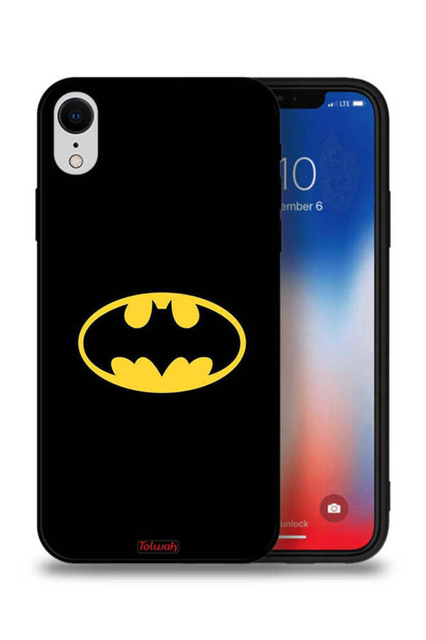 جراب حماية لهاتف Apple iPhone XR بشعار باتمان