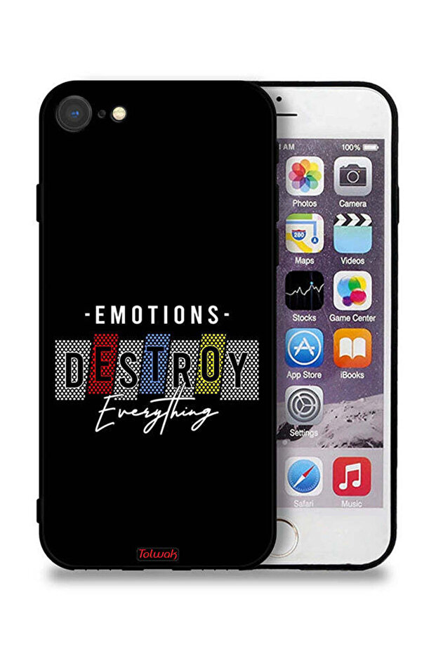 جراب حماية لجهاز Apple iPhone 7 - العواطف تدمر كل شيء