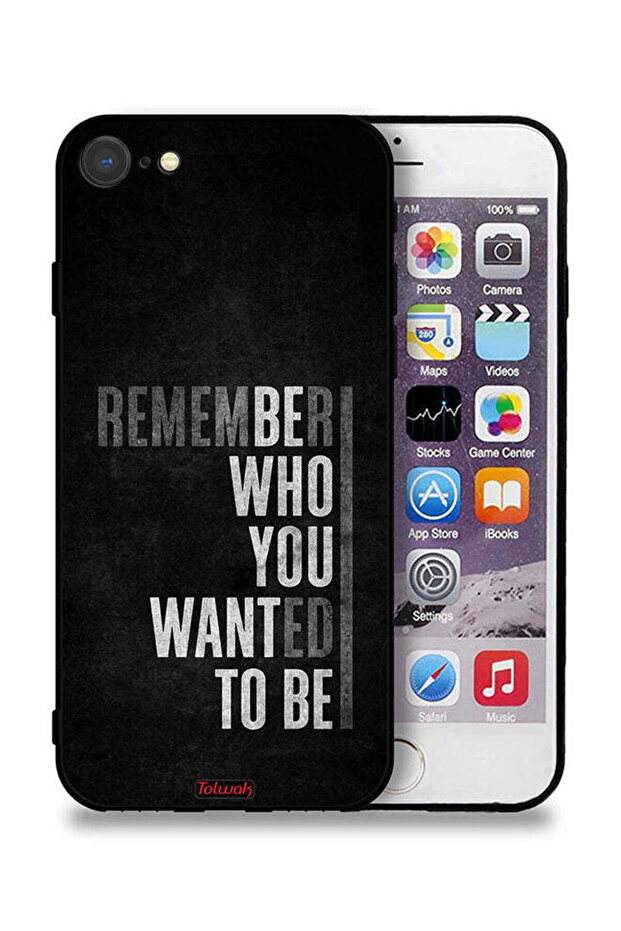 جراب حماية لجهاز Apple iPhone 7 تذكر من أردت أن تكون