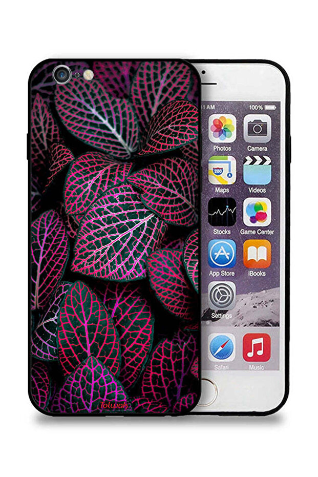 غطاء حماية لجهاز Apple iPhone 6/6s بنقشة أوراق سالجا