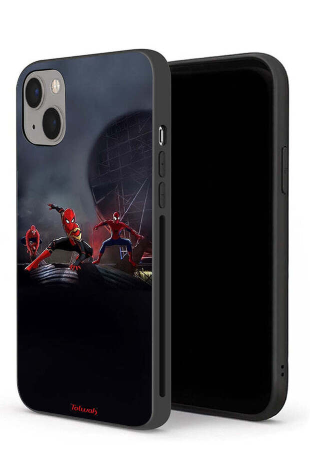 جراب حماية لجهاز Apple iPhone 13 mini بثلاثة عناكب
