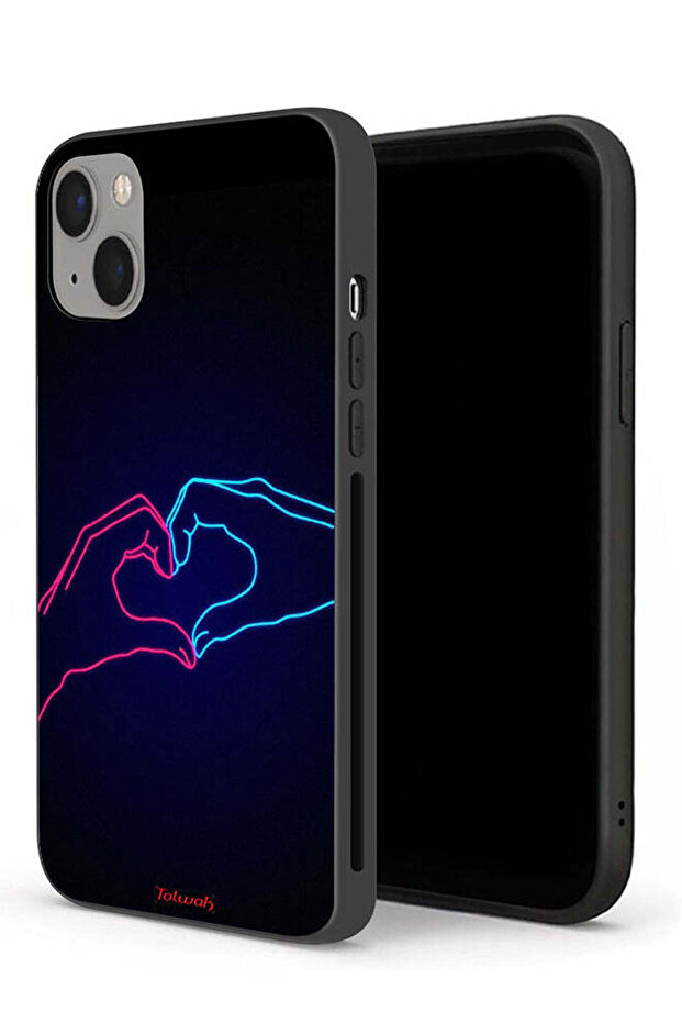 جراب حماية لجهاز Apple iPhone 13 mini بتصميم يد تلامس القلب