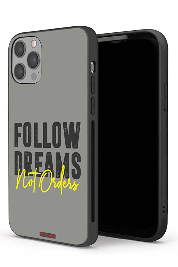 جراب حماية لجهاز Apple iPhone 12 Pro Max - اتبع الأحلام وليس الأوامر