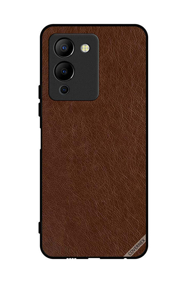 غطاء حماية لهاتف Infinix Note 12 Pro 5G بنمط جلدي