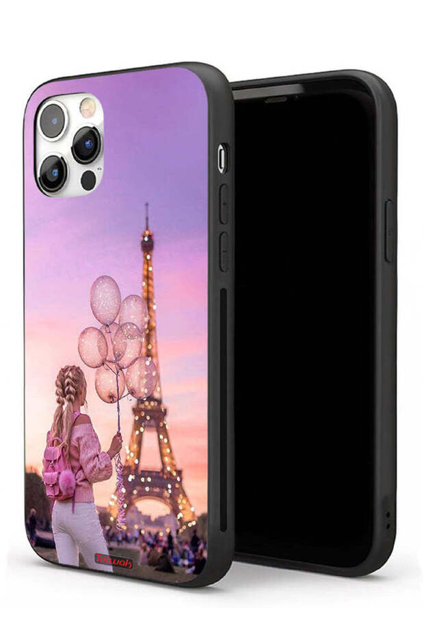 جراب حماية لهاتف Apple iPhone 11 Pro Max - فتاة تحمل بالونات