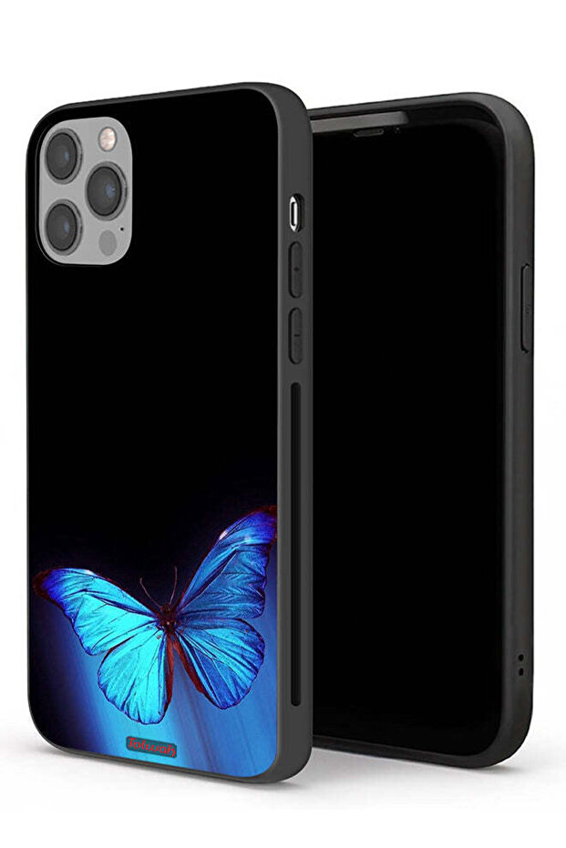 غطاء حماية لجهاز Apple iPhone 12 Pro بتصميم فراشة
