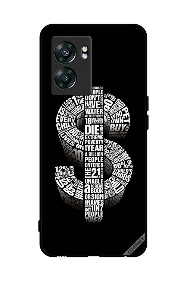 غطاء حماية لهاتف OnePlus Nord N300 بطبعة دولار الخط