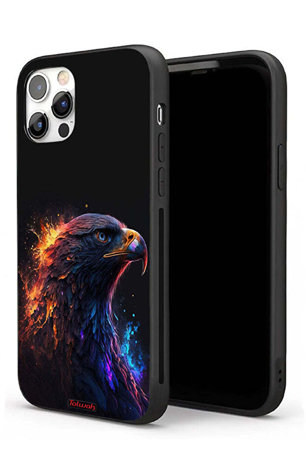 غطاء حماية لجهاز Apple iPhone 11 Pro Max بتصميم فن النسر