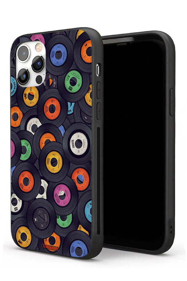 جراب حماية لجهاز Apple iPhone 11 Pro بنمط CDs - 1