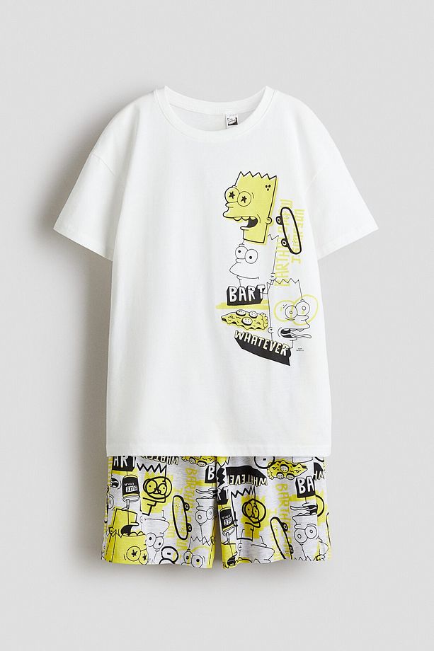 Pamuklu ve Baskılı Pijama Takımı - 1