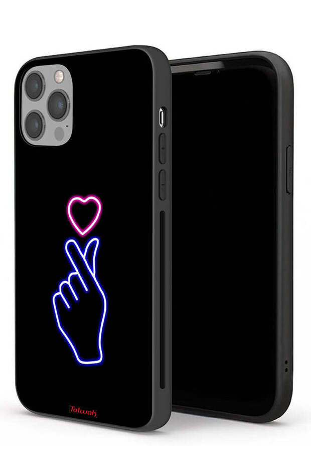 جراب حماية لهاتف Apple iPhone 12 Pro Max بتصميم قلب سريع