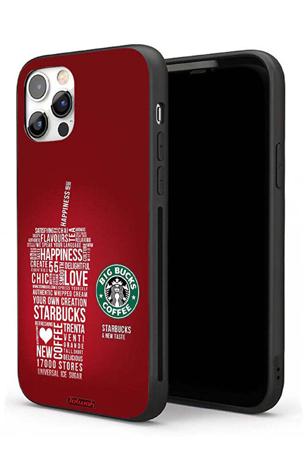 جراب حماية لجهاز Apple iPhone 11 Pro Max بملصق قهوة