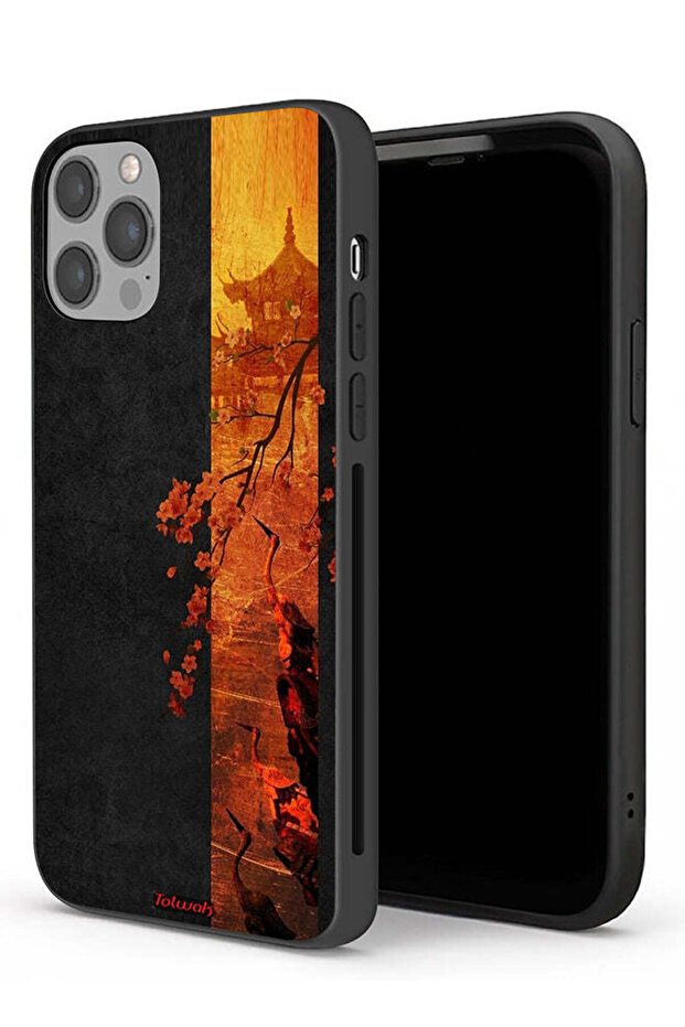 جراب حماية لجهاز Apple iPhone 12 Pro بألوان الخريف الفنية