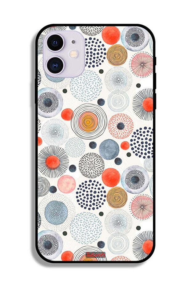 جراب حماية لجهاز Apple iPhone 12 بنقشة زهور قطنية - 2