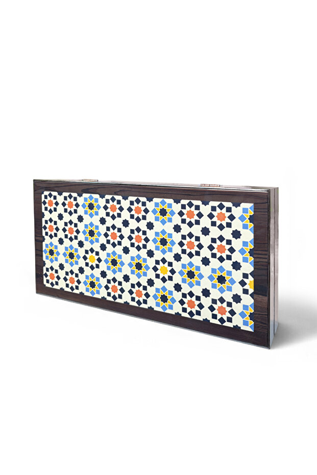 Star Backgammon |   Mdf Case with Anti-Scratch Floor, Magnet, 2 Layers of Varnish Polished Lbs 805980 - 1