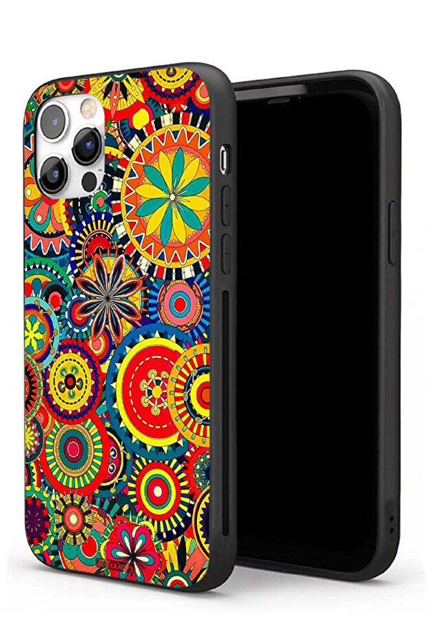 جراب حماية لجهاز Apple iPhone 11 Pro Max بنمط ماندالا ملون