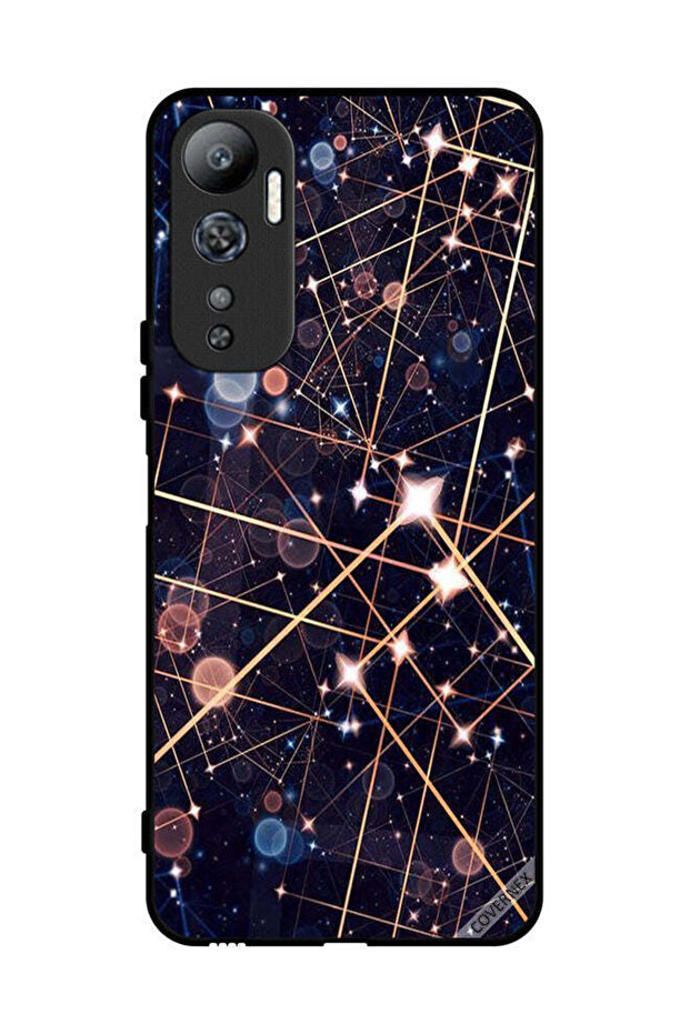 غطاء حماية لهاتف Infinix Hot 20 بنمط منحنيات الإضاءة