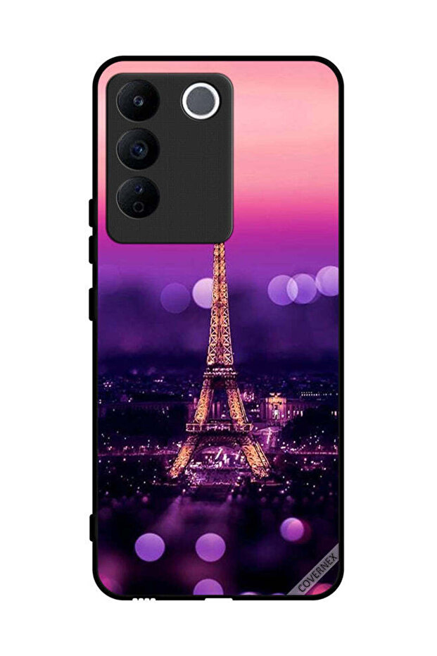 غطاء حماية لهاتف Vivo V27e - برج إيفل