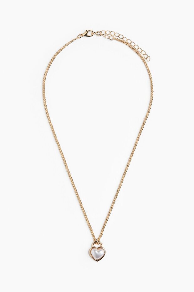 Kalp Şeklinde Uçlu Kolye - 2