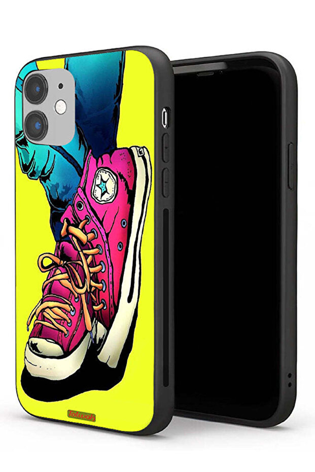 Apple iPhone 11 Protective Case Canva Shoes Art