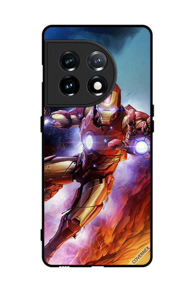 غطاء حماية لهاتف OnePlus 11 برسومات الرجل الحديدي