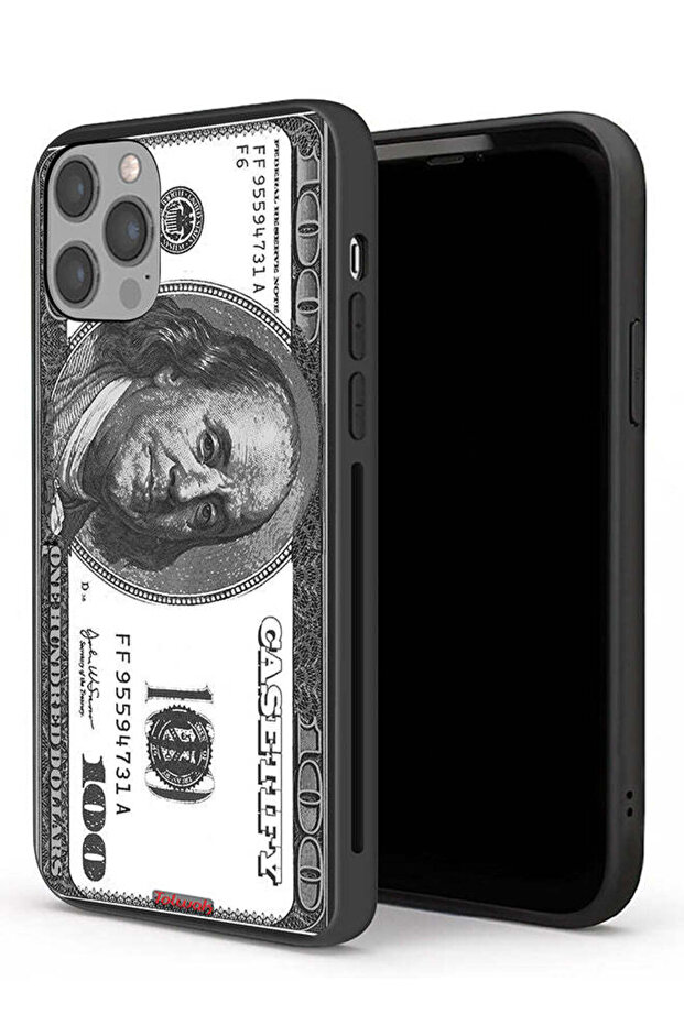 جراب حماية لجهاز Apple iPhone 12 Pro بنقشة الدولار - 1