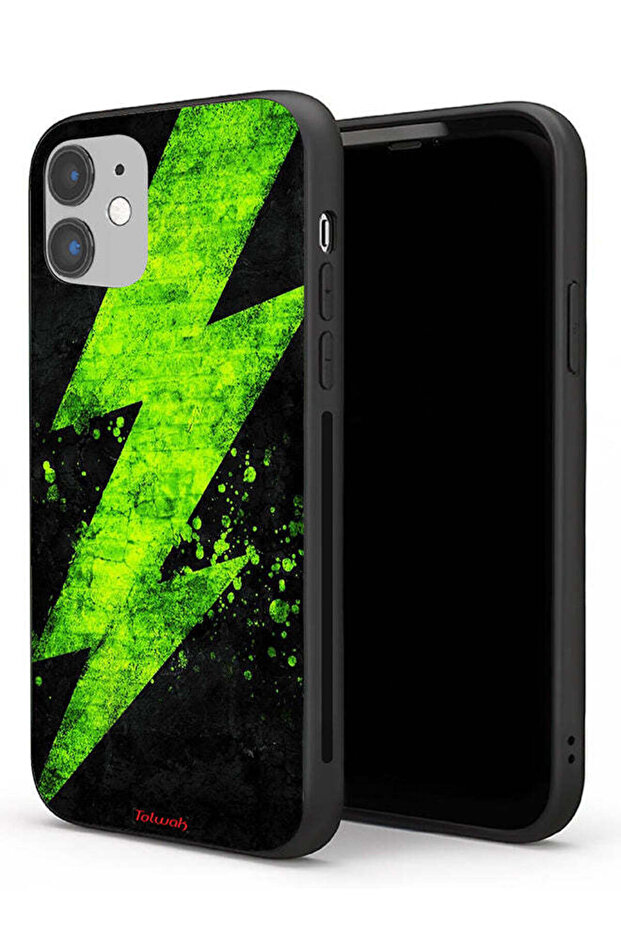 جراب حماية لجهاز Apple iPhone 11 بنمط كهربائي - 1