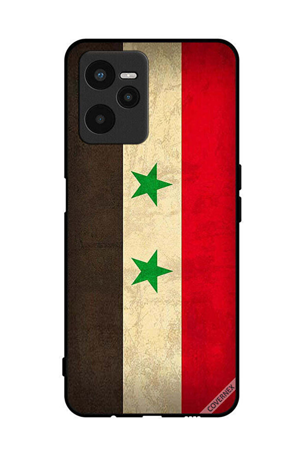 غطاء حماية لهاتف Realme C35 علم سوريا