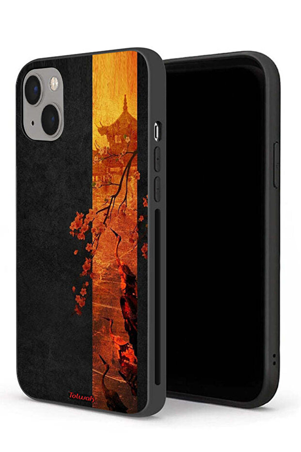 جراب حماية لجهاز Apple iPhone 13 mini بألوان الخريف الفنية