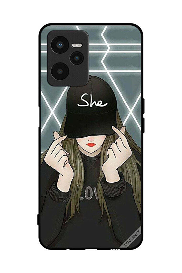 غطاء حماية لهاتف Realme C35 She On Cap