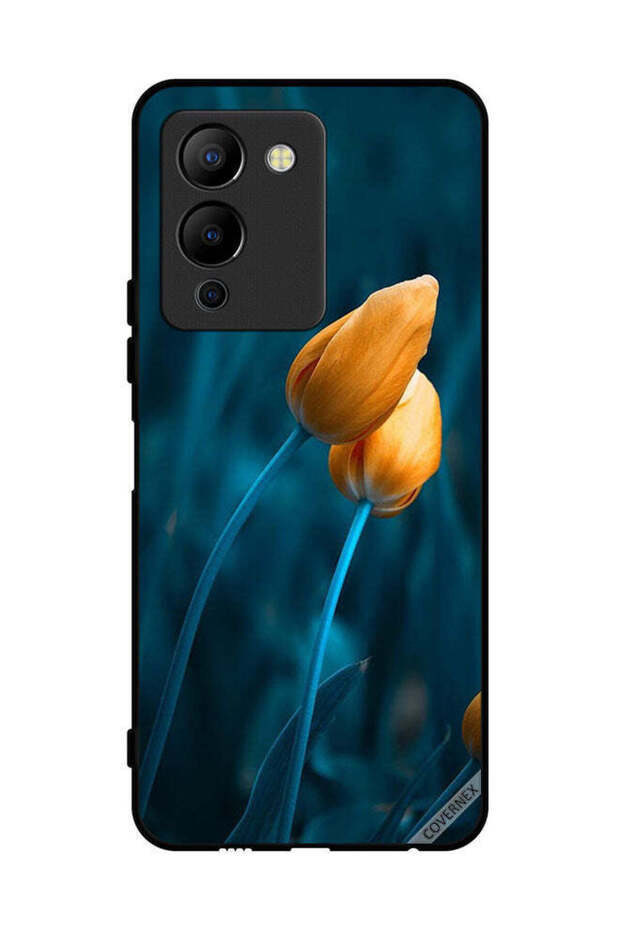 غطاء حماية لهاتف Infinix Note 12 Pro 5G بزهرتين لطيفتين