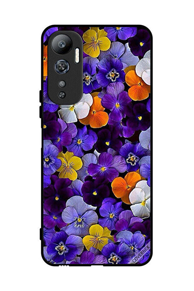 غطاء حماية لهاتف Infinix Hot 20 مع زهور صغيرة