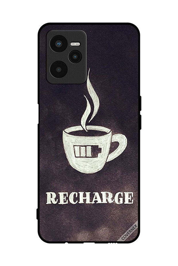 غطاء حماية لهاتف Realme C35 Coffee Recharge