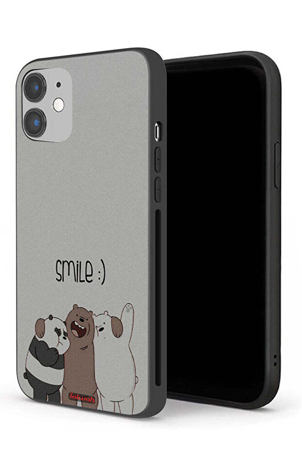 جراب حماية لجهاز Apple iPhone 12 بطبعة ابتسامة الأصدقاء