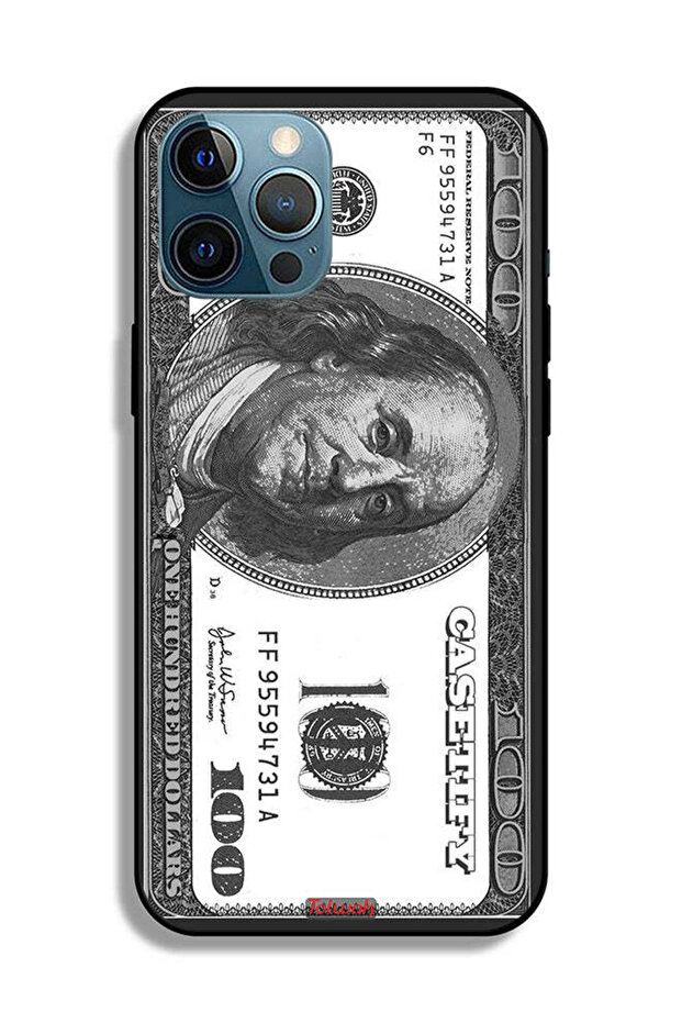 جراب حماية لجهاز Apple iPhone 12 Pro بنقشة الدولار - 2