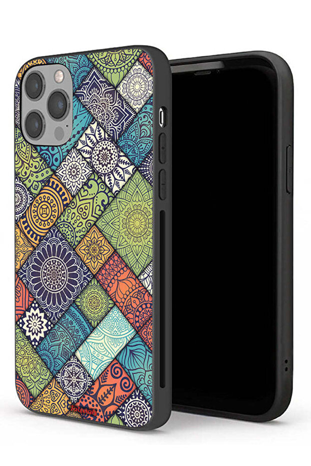 جراب حماية لجهاز Apple iPhone 12 Pro بنمط ماندالا - 1