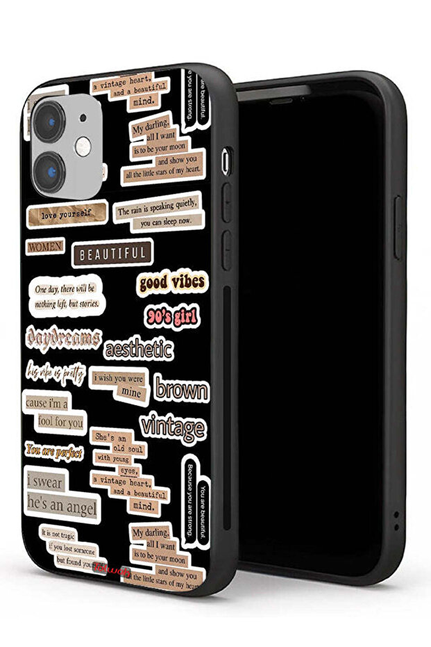 Apple iPhone 11 Protective Case Beautiful Quotes Stickers