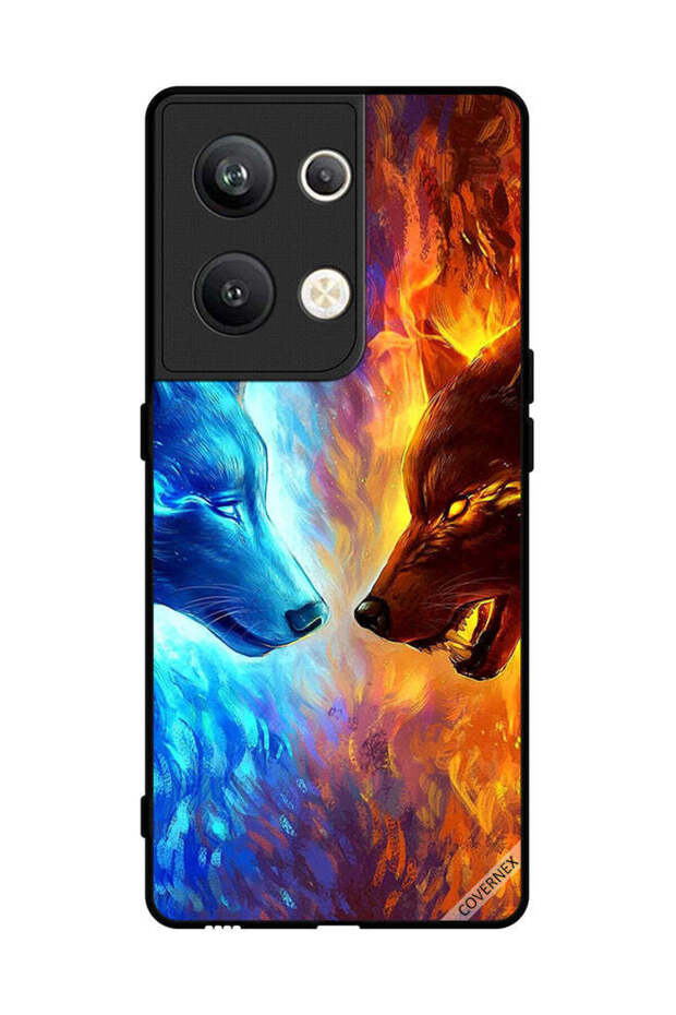 غطاء حماية لهاتف Oppo Reno 9 Pro Plus - ذئب الماء والنار