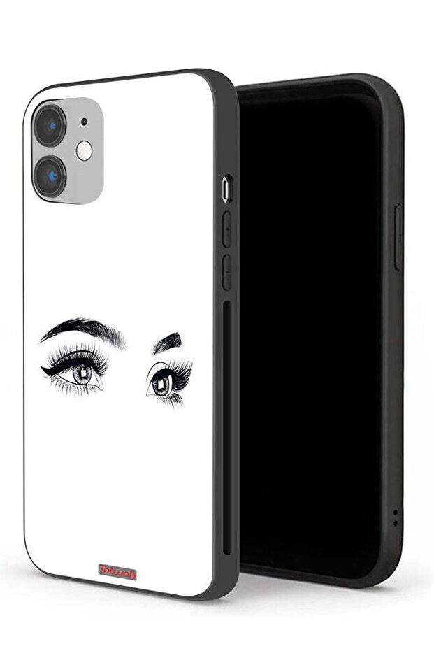 جراب حماية لجهاز Apple iPhone 12 برسومات عيون فنية